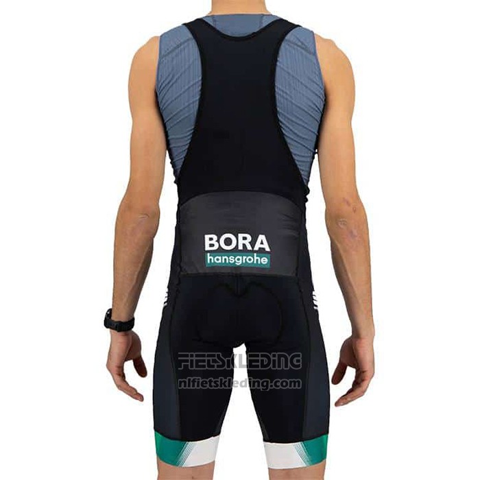 2021 Fietskleding Bora Kampioen Wit Groen Korte Mouwen en Koersbroek